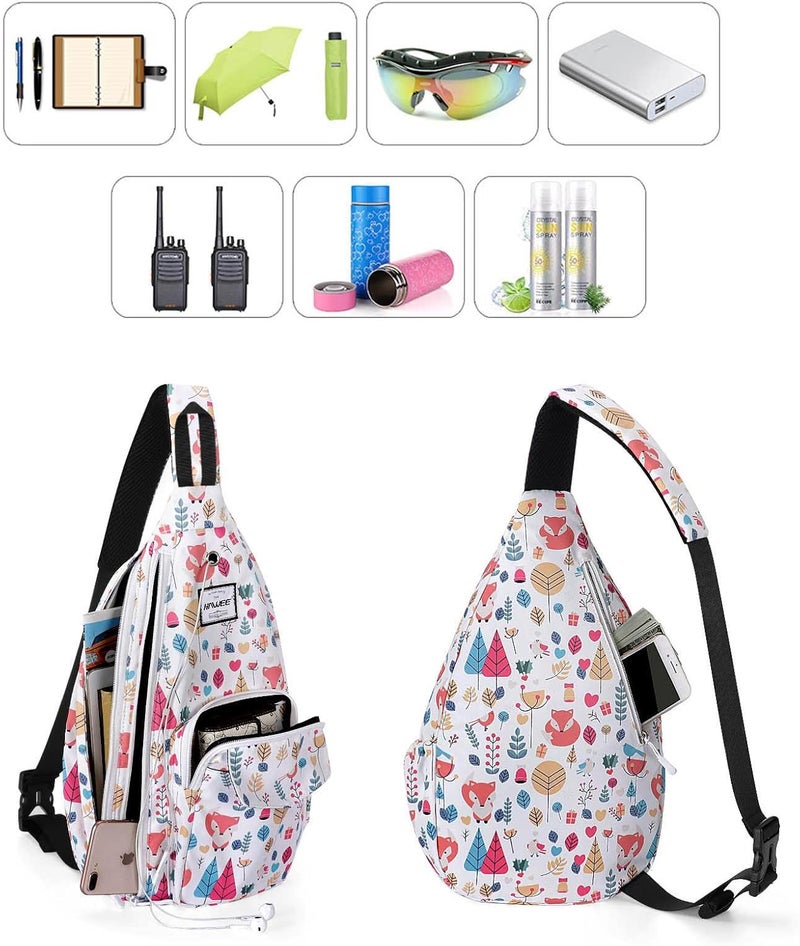 HAWEE Backpack Sling for Women Anti-Water Crossbody Bag Inclined Adjustable Pack | Casual, Adjustable Strap, Water Repellent, for Travel/Sport - Image 2